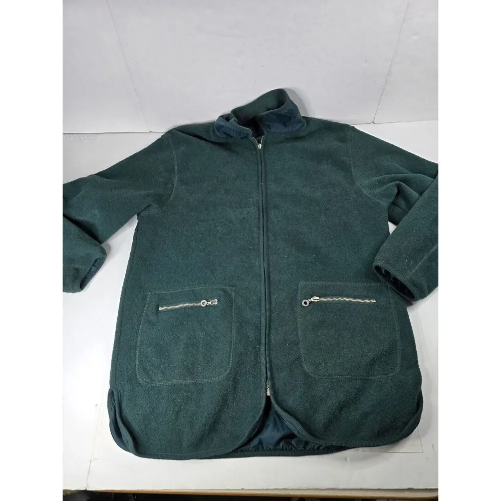 Vtg 80s 90s Reversible Winter Windbreaker Lined‎ Coat XL Jacket Polyester Pocket